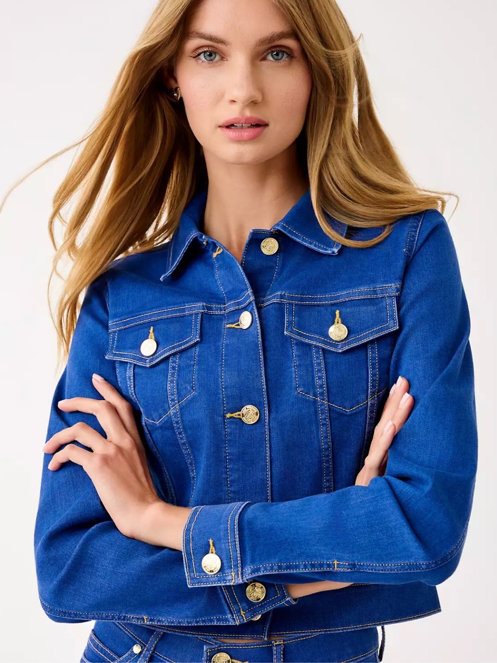 NWT Lilly Pulitzer Seaspray Denim Jacket